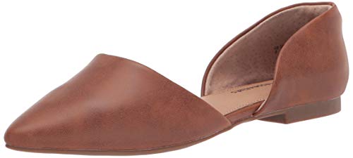 Amazon Essentials Damen Flache d'Orsay-Ballerinas, Hellbraun, 37 EU von Amazon Essentials