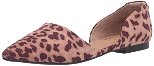 Amazon Essentials Damen Flache d'Orsay-Ballerinas, Leopardenmuster, 36 EU von Amazon Essentials