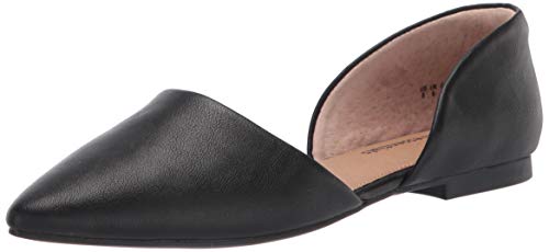 Amazon Essentials Damen Flache d'Orsay-Ballerinas, Schwarz, 36.5 EU von Amazon Essentials