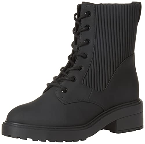 Amazon Essentials Damen Gummierter Springerstiefel mit Dicker Außensohle, Schwarz, 42 EU von Amazon Essentials