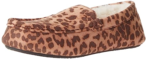 Amazon Essentials Damen Mokassin-Pantoffel, Rosé Leopardenmuster, 37 EU von Amazon Essentials