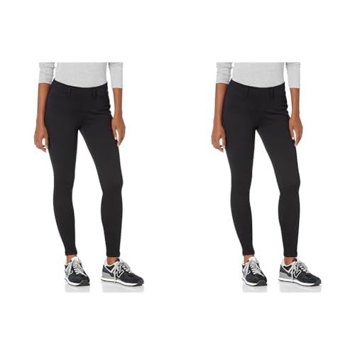 Amazon Essentials Damen Strick-Jeggings Zum Hineinschlüpfen (Erhältlich in Übergröße), Schwarz, XXL Kurz von Amazon Essentials