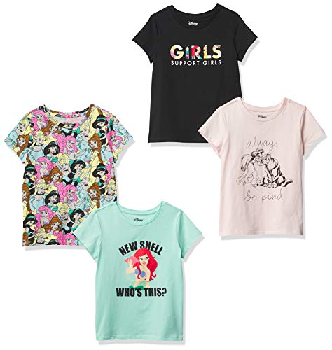 Amazon Essentials Disney | Marvel | Star Wars | Frozen | Princess Mädchen Kurzärmelige T-Shirts, 4er-Pack, Schwarz/Grün/Rosa/Prinzessinnen-Power, 5 Jahre Amazon Essentials Disney | Marvel | Star Wars | Frozen | Princess Mädchen Kurzärmelige T-Shirts, 4er-Pack, Schwarz/Grün/Rosa/Prinzessinnen-Power, 5 Jahre von Amazon Essentials