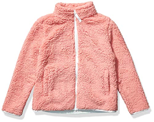 Amazon Essentials Mädchen Sherpa-Fleecejacke mit durchgehendem Reißverschluss, Mauve, 2 Jahre von Amazon Essentials