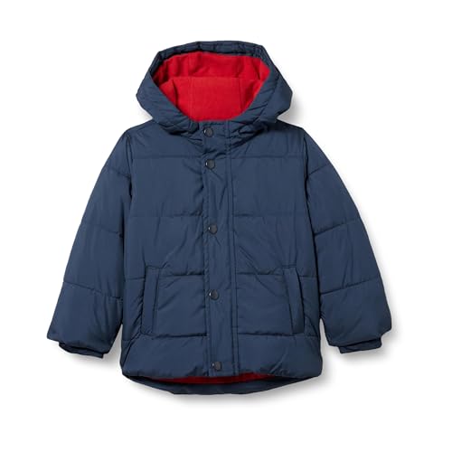 Amazon Essentials Jungen Schwere Pufferjacke mit Kapuze, Marineblau, 9 Jahre von Amazon Essentials