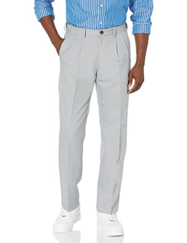 Amazon Essentials Herren Anzughose mit Falte und Erweiterbarem Bund, Klassisch Geschnitten, Hellgrau, 30W / 29L Amazon Essentials Herren Anzughose mit Falte und Erweiterbarem Bund, Klassisch Geschnitten, Hellgrau, 30W / 29L von Amazon Essentials