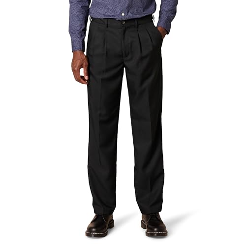 Amazon Essentials Herren Anzughose mit Falte und Erweiterbarem Bund, Klassisch Geschnitten, Schwarz, 33W / 32L Amazon Essentials Herren Anzughose mit Falte und Erweiterbarem Bund, Klassisch Geschnitten, Schwarz, 33W / 32L von Amazon Essentials