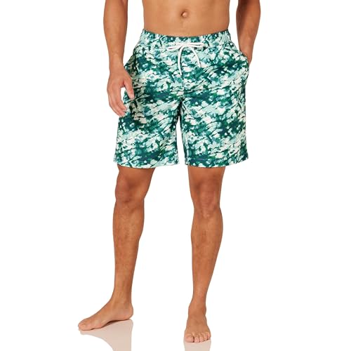 Amazon Essentials Herren Badehose, Schnell Trocknend, 23 cm-Auslauffarben, Aquagrün Batik, XL von Amazon Essentials