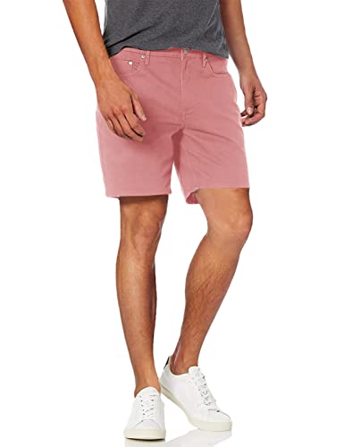 Amazon Essentials Herren Elastische 5-Taschen-Shorts in schmaler Passform mit 18 cm Schrittlänge, Rosa, 29W von Amazon Essentials