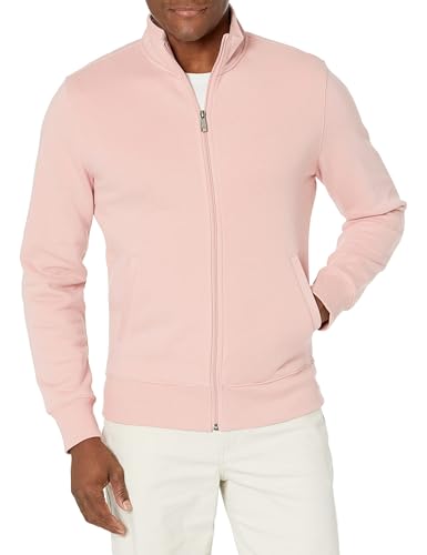 Amazon Essentials Herren Fleece-Jacke mit durchgehendem Reißverschluss, Rosa, L von Amazon Essentials