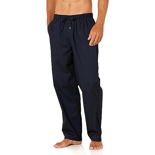 Amazon Essentials Herren Gewebte Pyjamahose, Gerade Geschnitten, Blau, XXL von Amazon Essentials