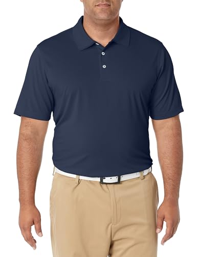Amazon Essentials Herren Schnell trocknendes Golf-Polohemd mit normaler Passform (erhältlich in Big & Tall), Dunkles Marineblau, S von Amazon Essentials