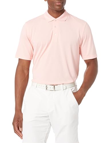 Amazon Essentials Herren Golf-Polo-Shirt, Schnell Trocknend, Normale Passform - Auslauffarben, Rosa, XXL von Amazon Essentials