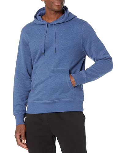 Amazon Essentials Herren Fleece-Kapuzenpulli (erhältlich in den Größen Big & Tall), Blau Heide, M von Amazon Essentials