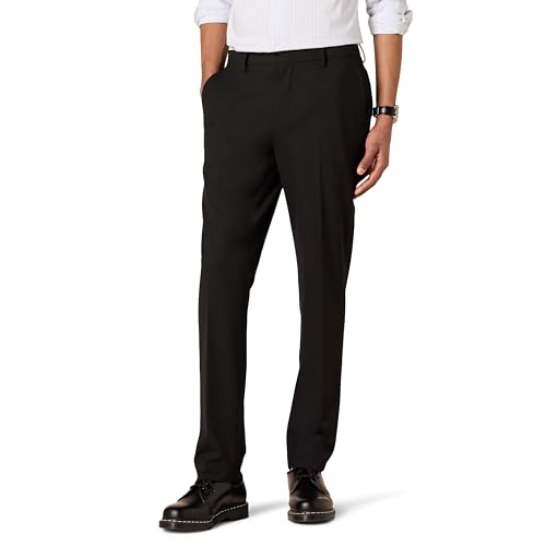 Amazon Essentials Herren Knitterarme Stretch-Anzughose, Schmale Passform, Schwarz, 30W / 32L Amazon Essentials Herren Knitterarme Stretch-Anzughose, Schmale Passform, Schwarz, 30W / 32L von Amazon Essentials