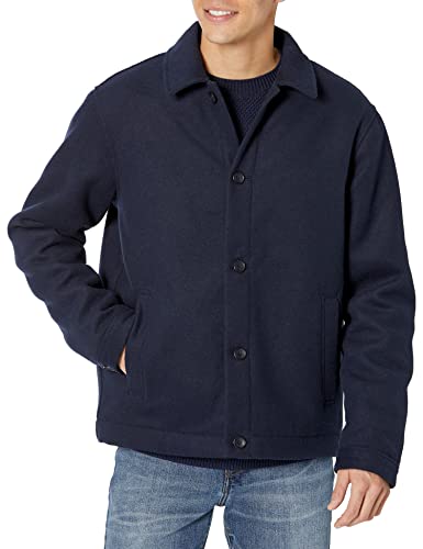 Amazon Essentials Herren Kurze Wolljacke (erhältlich in Big & Tall), Marineblau, XL von Amazon Essentials