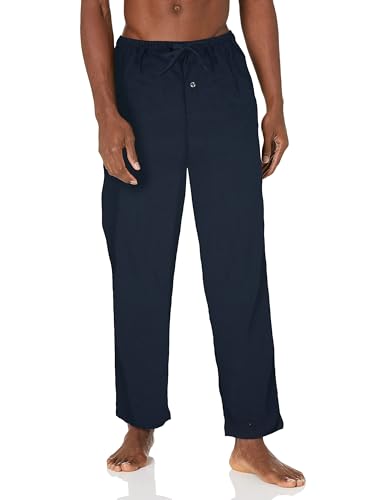 Amazon Essentials Herren Pyjamahose aus Flanell (erhältlich in Big & Tall), Marineblau, XL von Amazon Essentials