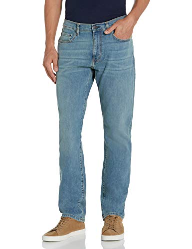 Amazon Essentials Herren Jeans, Sportlich Geschnitten, Hellblau Vintage, 38W / 32L von Amazon Essentials