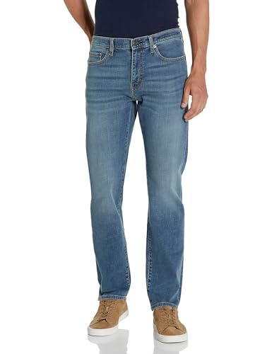 Amazon Essentials Herren Jeans, Gerade Geschnitten, Mittelblau Vintage, 36W / 28L von Amazon Essentials