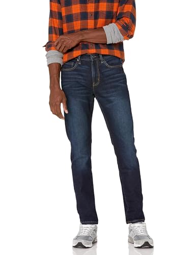 Amazon Essentials Herren Slim-Fit-Jeans, Indigo Waschung, 32W / 31L von Amazon Essentials