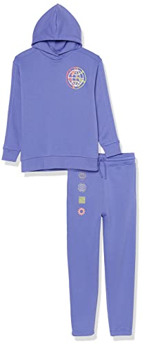 Amazon Essentials Unisex Kinder Modernes Sweat-Set, 2er-Pack, Lila Blau, 3 Jahre von Amazon Essentials