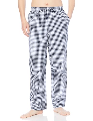 Amazon Essentials Herren Gewebte Pyjamahose, Gerade Geschnitten, Mehrfarbig, L von Amazon Essentials