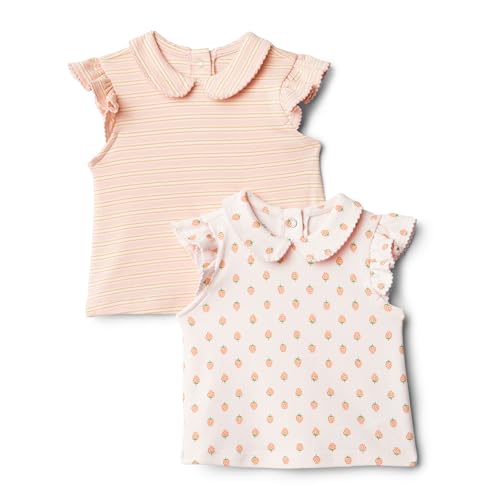 Amazon Essentials x Sofia Grainge Baby Mädchen Kurzärmelige Bluse, 2er-Pack, Erdbeere/Streifen, 3-6 Monate Amazon Essentials x Sofia Grainge Baby Mädchen Kurzärmelige Bluse, 2er-Pack, Erdbeere/Streifen, 3-6 Monate von Amazon Essentials