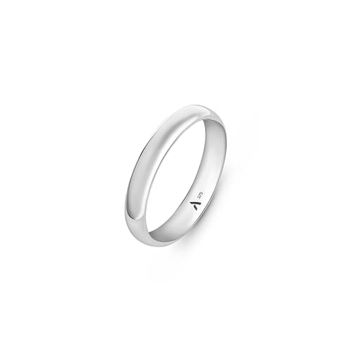 Amberta Allure Damen Hochzeits Ring aus 9K Gold: 3.5 mm Ehering Größe 61,1 von Amberta