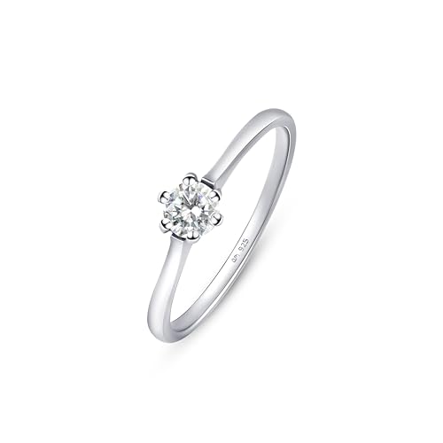 Amberta Verlobungsringe Sterling 925 mit Zirkonia | Damen Silber Ewigkeits- & Solitärring: Ringgrösse 61.2 Amberta Verlobungsringe Sterling 925 mit Zirkonia | Damen Silber Ewigkeits- & Solitärring: Ringgrösse 61.2 von Amberta