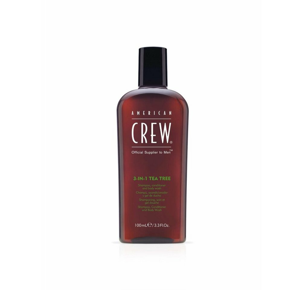 American Crew Haarshampoo 3in1 Teebaum Shampoo, Spülung und Körperreinigung 100ml von American Crew
