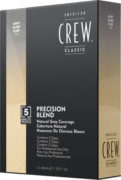 American Crew Precision Blend Haartönung Light 7-8 3 x 40 ml von American Crew