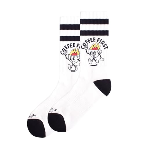 American Socks Coffee First - Mid High - Sportsocken für Männer und Frauen, Crossfit-Socken, Padelsocken, Laufsocken, Fahrrad-, Fahrrad- und Skatesocken. American Socks Coffee First - Mid High - Sportsocken für Männer und Frauen, Crossfit-Socken, Padelsocken, Laufsocken, Fahrrad-, Fahrrad- und Skatesocken. von American Socks