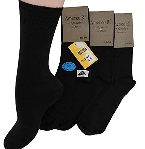 Americo R. Herren Socken Modal 3er Pack Schwarz 39/42 von Americo R.