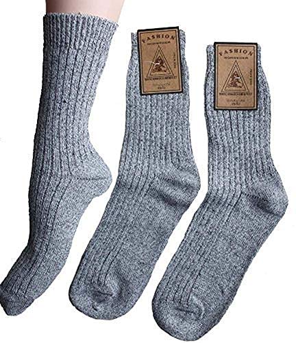 Americo R. Herren Socken Norweger Standard 3er Pack Graumeliert 47/50 von Americo R.