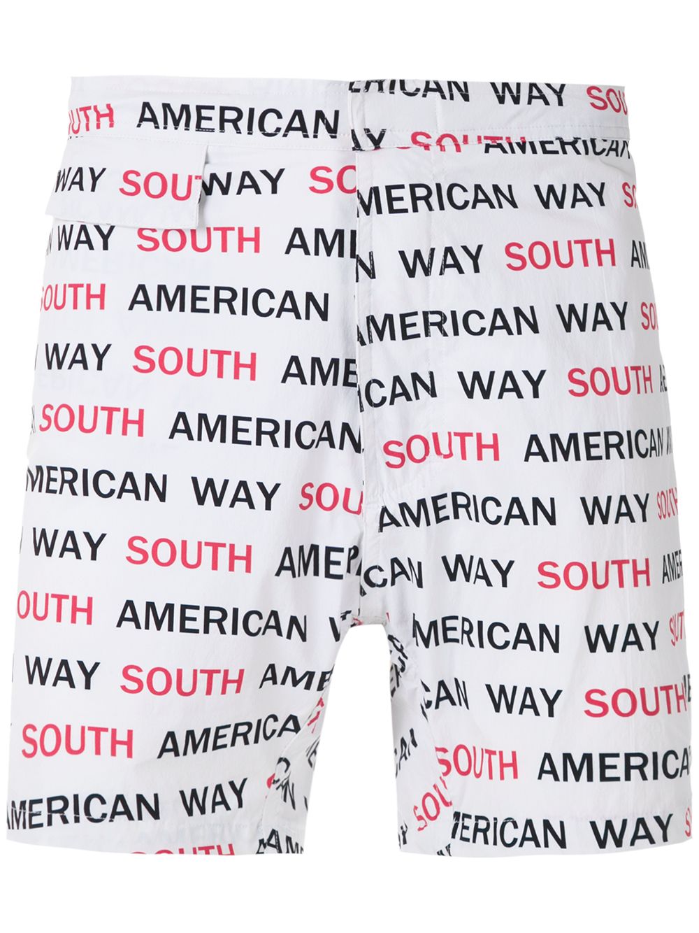 Amir Slama Badeshorts mit "South American Way"-Print - Weiß von Amir Slama