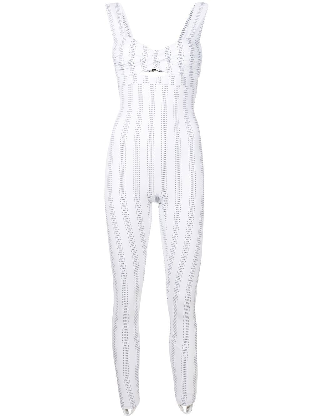 Amir Slama Ärmelloser Jumpsuit mit verdrehtem Detail - Weiß von Amir Slama