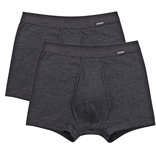 Ammann - Jeans - Pant Unterhose kurz mit Eingriff - 2er Pack (7 Anthrazit) von Ammann