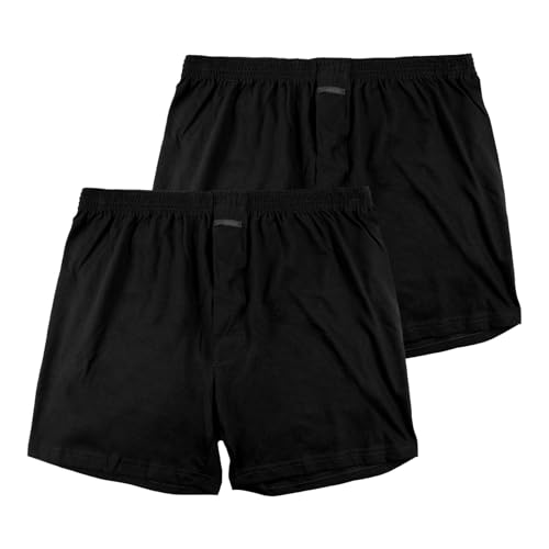 Ammann 2er Pack Boxer Shorts mit Eingriff Boxershorts Pants schwarz (6 / L, schwarz) von Ammann