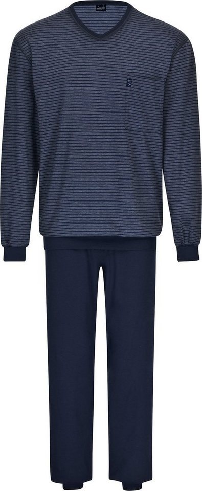 Ammann Pyjama Herren-Schlafanzug Single-Jersey Streifen von Ammann