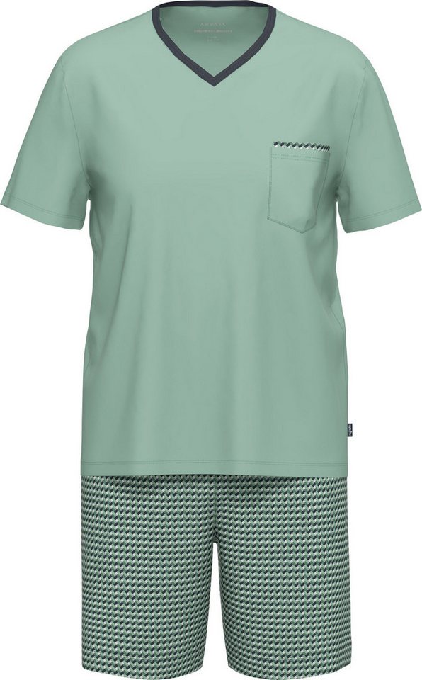 Ammann Pyjama Bio Herren-Shorty "EXTRA LIGHT COTTON" Single-Jersey gemustert von Ammann