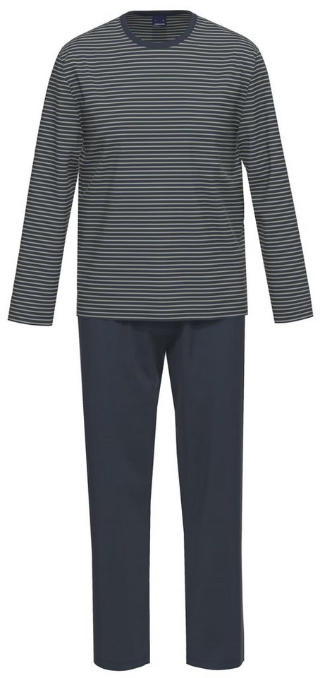 Ammann Schlafanzug Herren Pyjama mit langem Arm (2 tlg) Baumwolle von Ammann