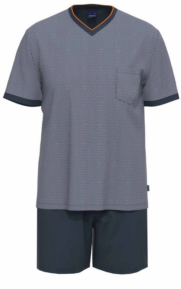 Ammann Schlafanzug Herren Shorty Pyjama (2 tlg) Baumwolle von Ammann