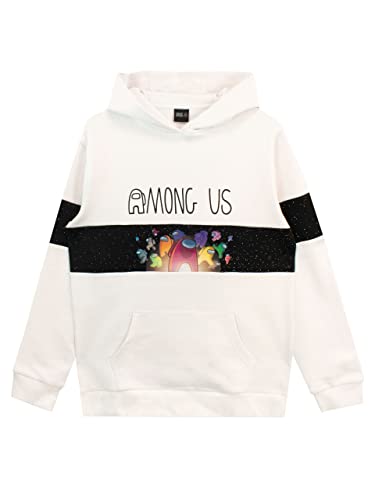 Among Us Jungen Kapuzenpullover Weiß 164 von Among Us