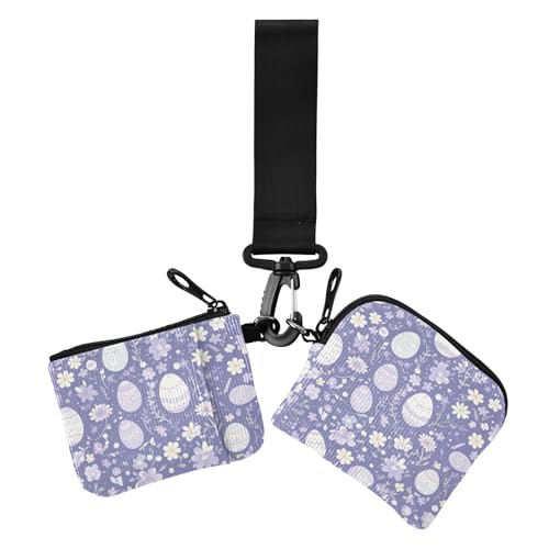 Cartoon-Osterhasen-Eier, Damen-Münzgeldbörsen, Kartenetui, dünn, flach, Kartenetui, Geldorganizer mit Schlüsselanhänger für Frauen, 2 Packungen, Cartoon-Osterhasen-Eier, 1 size, Casual Cartoon-Osterhasen-Eier, Damen-Münzgeldbörsen, Kartenetui, dünn, flach, Kartenetui, Geldorganizer mit Schlüsselanhänger für Frauen, 2 Packungen, Cartoon-Osterhasen-Eier, 1 size, Casual von Amooorous
