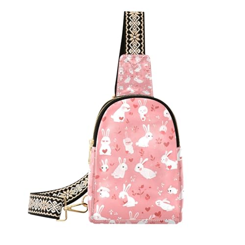 Trendige Tasche für Damen im Landhausstil mit Herzmotiv, Mehrzweck-Tasche für Damen für Reisen, Kaninchen im Landhausstil Herz Valentinstag, 1 size Trendige Tasche für Damen im Landhausstil mit Herzmotiv, Mehrzweck-Tasche für Damen für Reisen, Kaninchen im Landhausstil Herz Valentinstag, 1 size von Amooorous