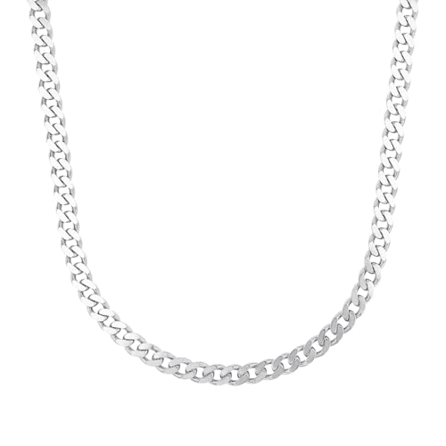 Amor Halskette 925 Sterling Silber Herren Halsschmuck, 50 cm, Silber, Kommt in Schmuck Geschenk Box, 9884414 von Amor