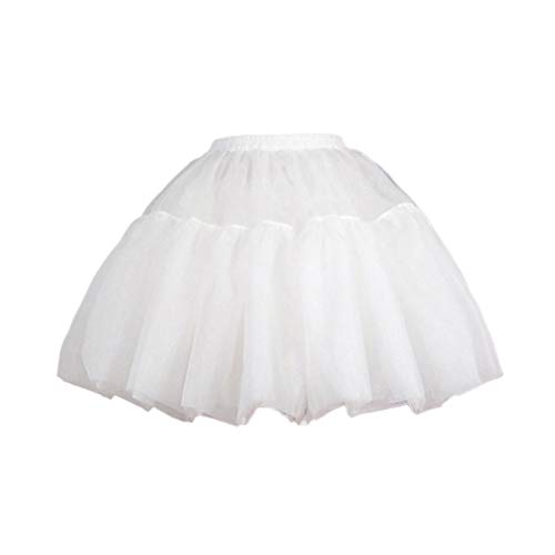 Amosfun Hoopless Petticoat Unterrock Cosplay Kleid Tutu Rock Krinoline für Dame Kleid von Amosfun