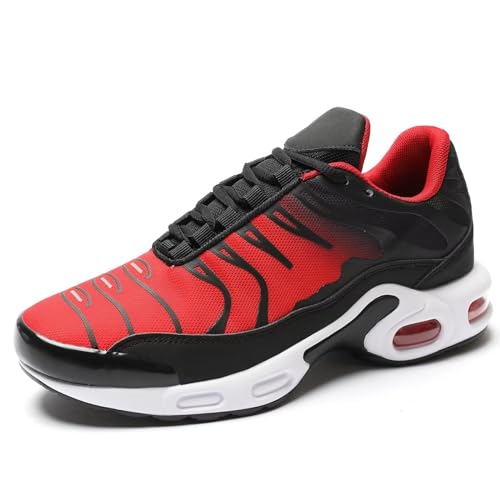 Amsion Herren Air Running Schuhe leichte Laufschuhe Turnschuhe Basketballschuhe Sportschuhe mit Luftpolster Atmungsaktiv rutschfeste Walkingschuhe Tennisschuhe Sneaker von Amsion