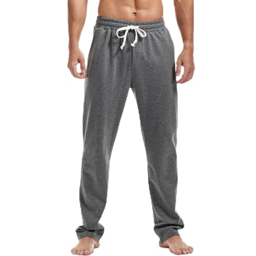 Amy Coulee Jogginghose Herren Baumwolle Sporthose (Dunkel Grau, M) von Amy Coulee