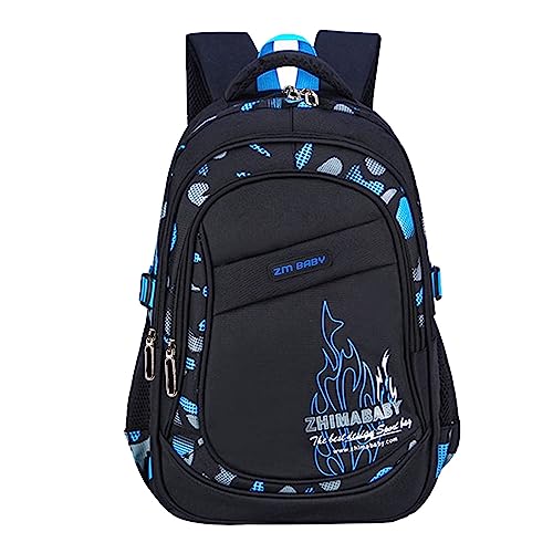 Amythe Kinderrucksack Schulrucksack Jungen Teenager, Lässiger Daypack Schule Leichter aus Nylon, 15-Zoll-Laptop-Rucksack Schulranzen 3 4 5. Klasse, 32 * 20 * 44 cm von Amythe